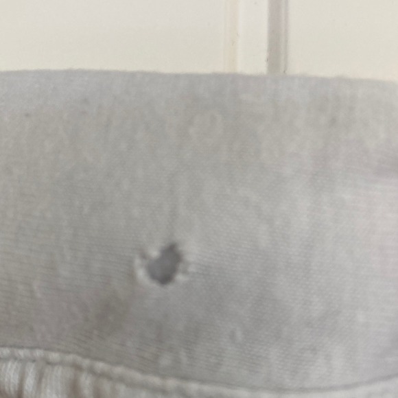 Faded Rose Womens Cropped Rugby Shirt Navy Green Stripes Size XL Collar Long Slv - Picture 3 of 10